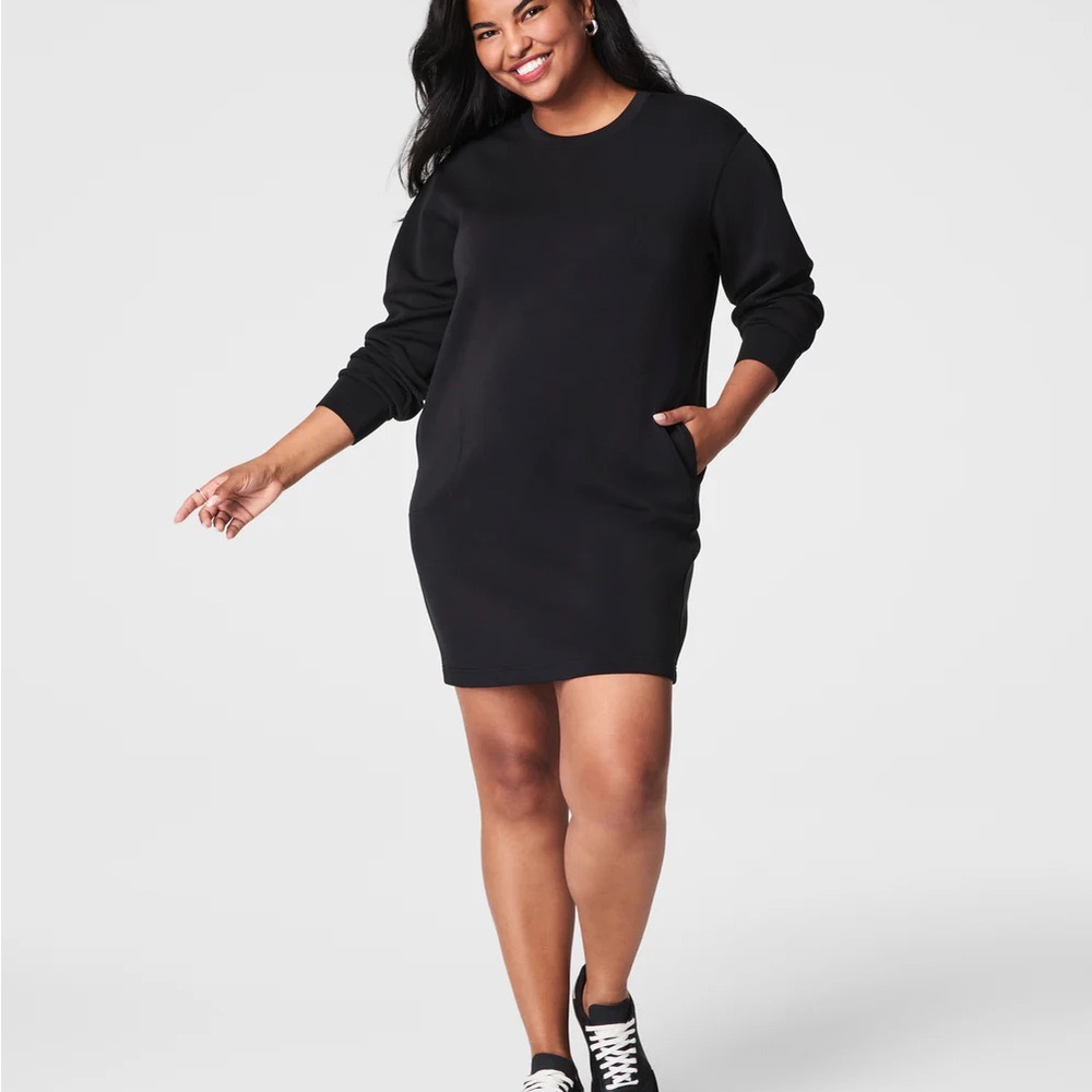 SPANX Black Long Sleeve Air Essentials Dress